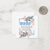 Vrede met jou notitiekaartje (Voorkant / Achterkant in situ)