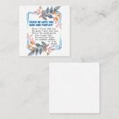 Vrede met jou notitiekaartje (Voorkant / Achterkant)