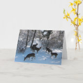 Vrede met Kerstmis Kaart (Gele Bloem)