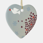 Vrede met kerstmis keramisch ornament (Rechts)