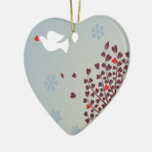 Vrede met kerstmis keramisch ornament (Links)