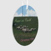 Vrede met kerstmis ornament (voorkant)
