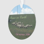 Vrede met kerstmis ornament (voorkant)