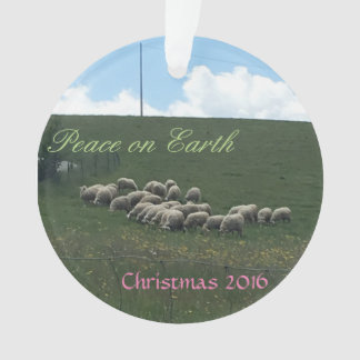 Vrede met kerstmis ornament