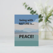 Vrede met Natuur is vrede Briefkaart (Staand voorkant)