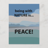 Vrede met Natuur is vrede Briefkaart (Voorkant)