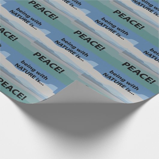 Vrede met Natuur is vrede Cadeaupapier (Hoek)