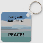 Vrede met Natuur is vrede Sleutelhanger (Achterkant)