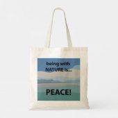 Vrede met Natuur is vrede Tote Bag (Achterkant)