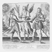 Vrede met Spanje Vierkante Sticker (Voorkant)