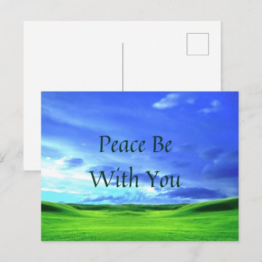 Vrede met u briefkaart (Voorkant / Achterkant)