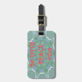 Vrede met u Inspirerend grafische tekst Bagagelabel (Voorkant verticaal)