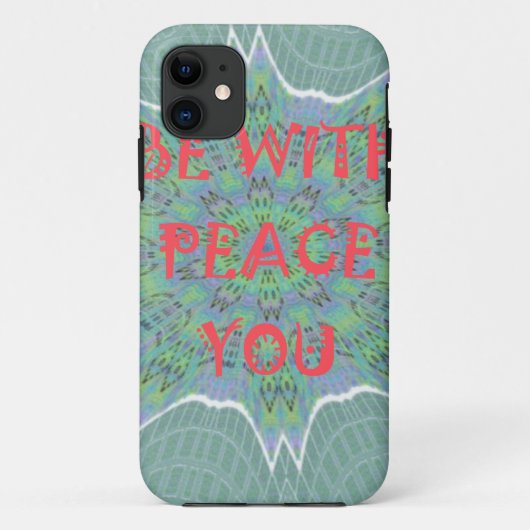 Vrede met u Inspirerend grafische tekst Case-Mate iPhone Case (Achterkant)