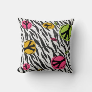 Vrede met Zebra Pattern Pillow Kussen