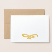 Vrede Modern Geborsteld Script Foto Vakantie Goud Folie Kaarten (Voorkant met envelop)