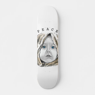 Vrede - Mooie blauwe, blauwe, zoete kleine meisjes Persoonlijk Skateboard