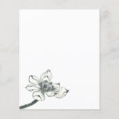 Vrede, mooie Waterverf Lotus Flyer (Voorkant)