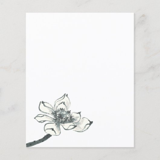 Vrede, mooie Waterverf Lotus Flyer (Voorkant)