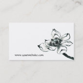 Vrede, mooie Waterverf Lotus Visitekaartje (Achterkant)