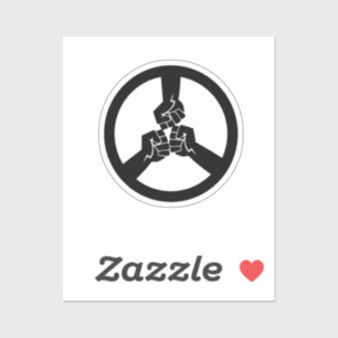 Vrede na de oorlog sticker