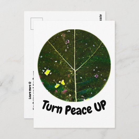 Vrede naar boven briefkaart (Voorkant / Achterkant)