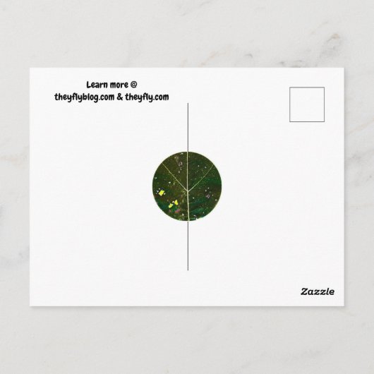 Vrede naar boven briefkaart (Achterkant)