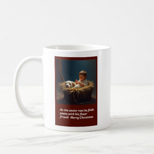 "Vrede naast de kribbe" Koffiemok (Links)