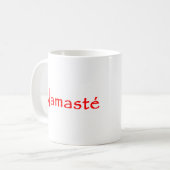 vrede namaste koffiemok (Voorkant links)