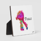 Vrede: Neck to Ground Abstract Flamingo Fotoplaat (Voorkant)