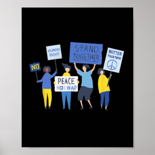 Vrede Niet Oorlog Anti-Oorlog Oekraïne Rusland  Poster