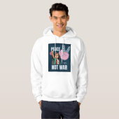Vrede niet oorlog hoodie (Voorkant volledig)