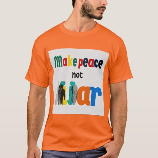 Vrede niet oorlog t-shirt (Voorkant)