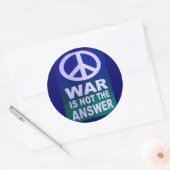 Vrede niet oorlogse Sticker (Envelop)