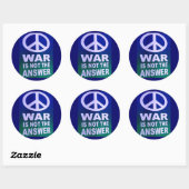 Vrede niet oorlogse Sticker (Vel)