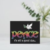 Vrede nog steeds een goed idee - White Dove Olive  Briefkaart (Staand voorkant)