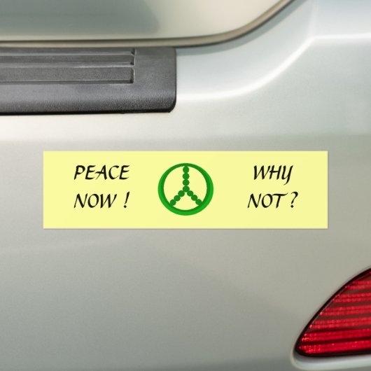 VREDE NU! -Bumpersticker Bumpersticker (Op auto)