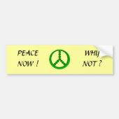 VREDE NU! -Bumpersticker Bumpersticker (Voorkant)