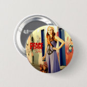 Vrede nu ronde button 5,7 cm (Voorkant /achterkant)