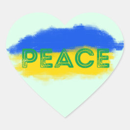 VREDE: Oekraïne vrijheid voor Oekraïne Hart Sticker