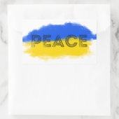 VREDE: Oekraïne vrijheid voor Oekraïne Rechthoekige Sticker (Tas)