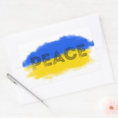 VREDE: Oekraïne vrijheid voor Oekraïne Rechthoekige Sticker (Envelop)