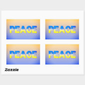 VREDE: Oekraïne vrijheid voor Oekraïne Rechthoekige Sticker (Vel)