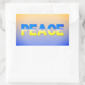 VREDE: Oekraïne vrijheid voor Oekraïne Rechthoekige Sticker (Tas)