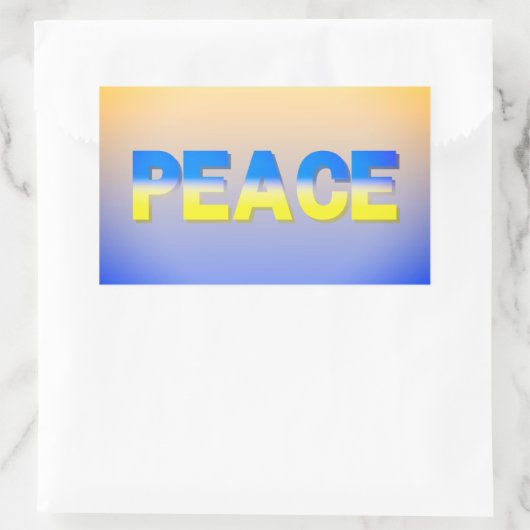 VREDE: Oekraïne vrijheid voor Oekraïne Rechthoekige Sticker (Tas)