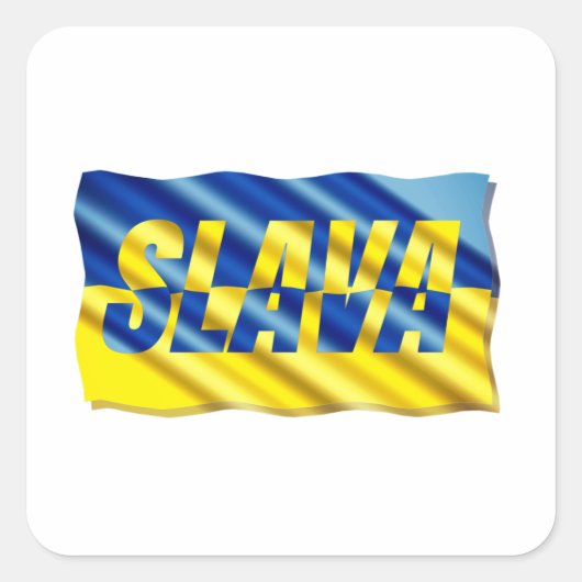VREDE: Oekraïne vrijheid voor Oekraïne Vierkante Sticker (Voorkant)