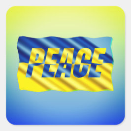 VREDE: Oekraïne vrijheid voor Oekraïne Vierkante Sticker