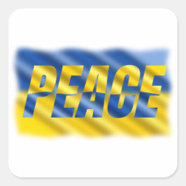 VREDE: Oekraïne vrijheid voor Oekraïne Vierkante Sticker