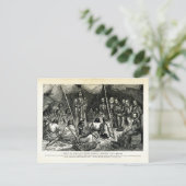 Vrede of Oorlog - Indische Raad gehouden op North  Briefkaart (Staand voorkant)