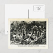 Vrede of Oorlog - Indische Raad gehouden op North  Briefkaart (Voorkant / Achterkant)