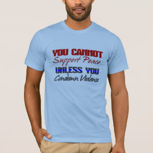 VREDE ONDERSTEUNEN - GEWELD VEROORDELEN T-SHIRT